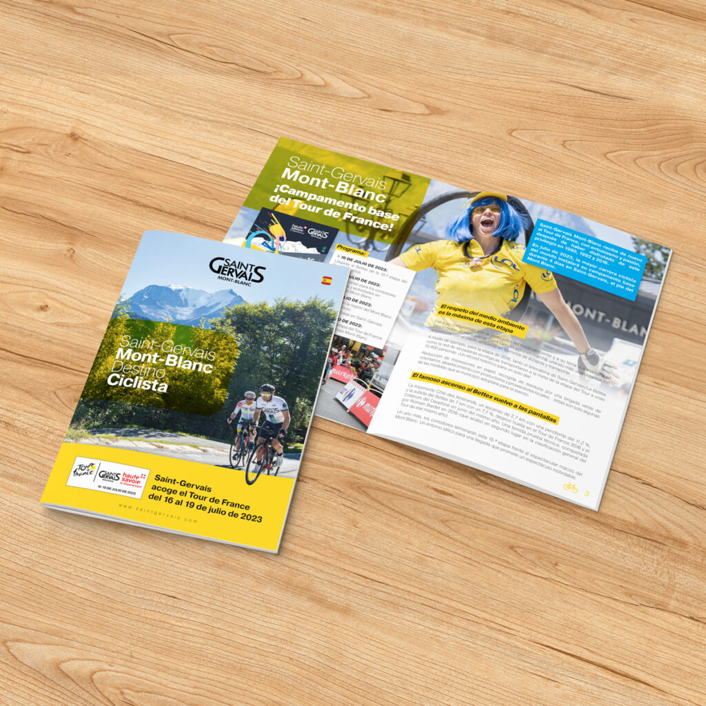 Impression brochure Saint-Gervais Tour de France 2023